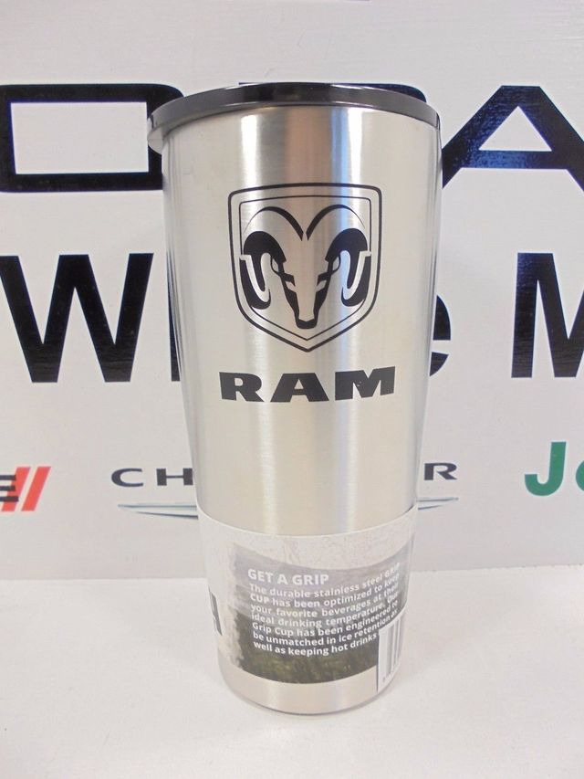 120CNSS - : New Dodge Ram Grizzly Coolers Grizzly Grip Tumbler 20oz Brushed Stainless for Mopar Image