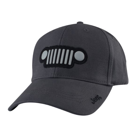 14RDG - : New Jeep Charcoal Grille Cap Ball Cap Jeep Logo 3D Mopar New for Mopar Image