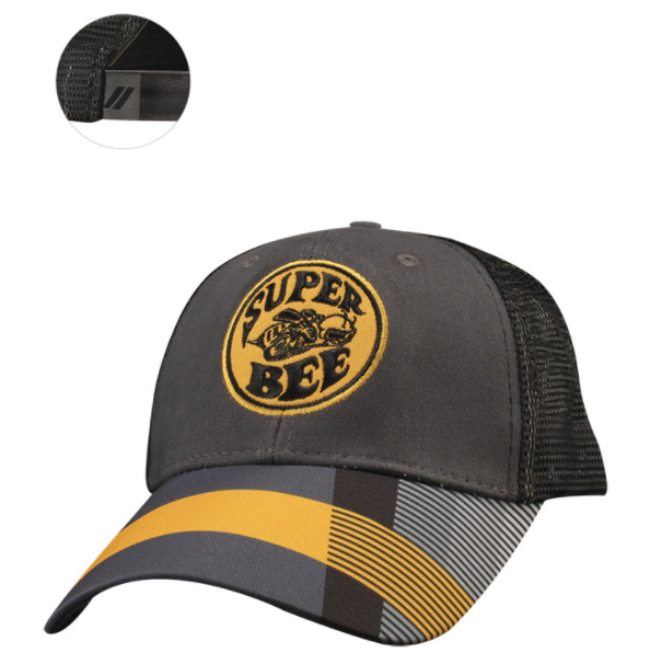 12A54 - : New Dodge Super Bee Superbee Logo Cap Mesh Baseball Hat Black One Size Mopar for Mopar Image