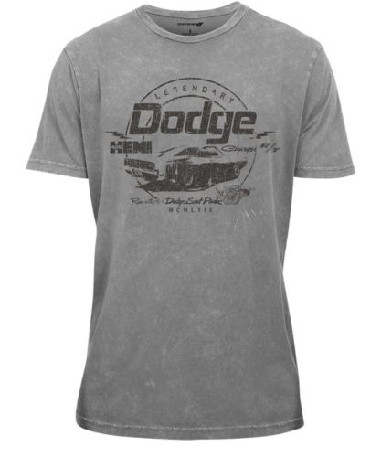 11GXUM - : New Men's Gray Dodge Hemi T-Shirt T Shirt Short Sleeve Classic Medium for Mopar Image