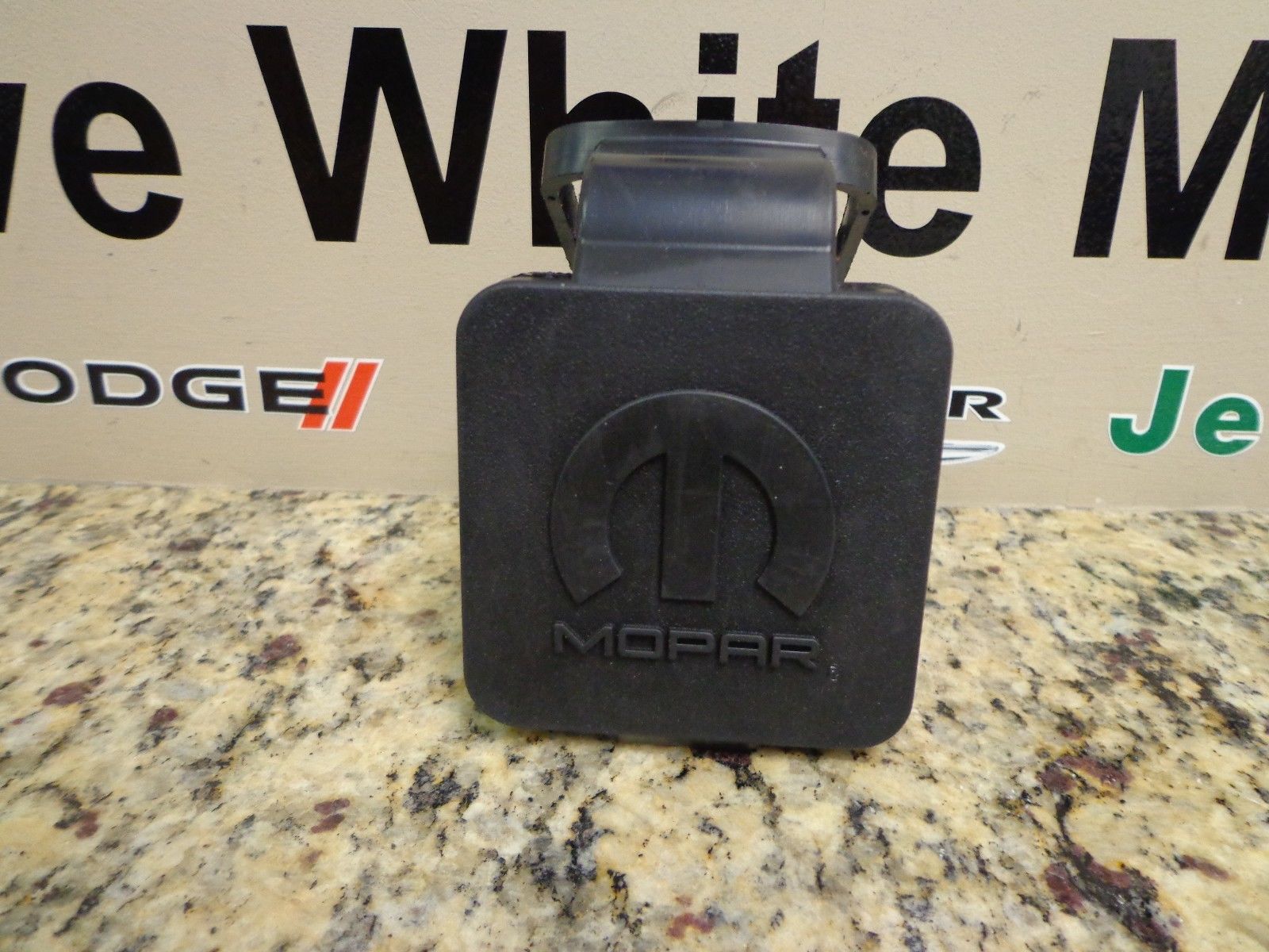 82208455AB - Carriers &amp; Cargo Hauling Accessories: Trailer Hitch Plug for Chrysler: Aspen, Pacifica, Town &amp; Country, Voyager | Dodge: Caravan, Dakota, Durango, Grand Caravan, Journey, Nitro, Ram 1500, Ram 2500, Ram 3500 | Fiat: 500X | Jeep: Commander, Compass, Gladiator, Grand Cherokee, Grand Cherokee WK, Grand Wagoneer, Grand Wagoneer L, Liberty, Renegade, Wagoneer, Wagoneer L, Wrangler, Wrangler JK | Ram: 1500, 1500 Classic, 2500, 3500, C/V, Dakota, ProMaster 1500, ProMaster 2500, ProMaster 3500, ProMaster EV Image