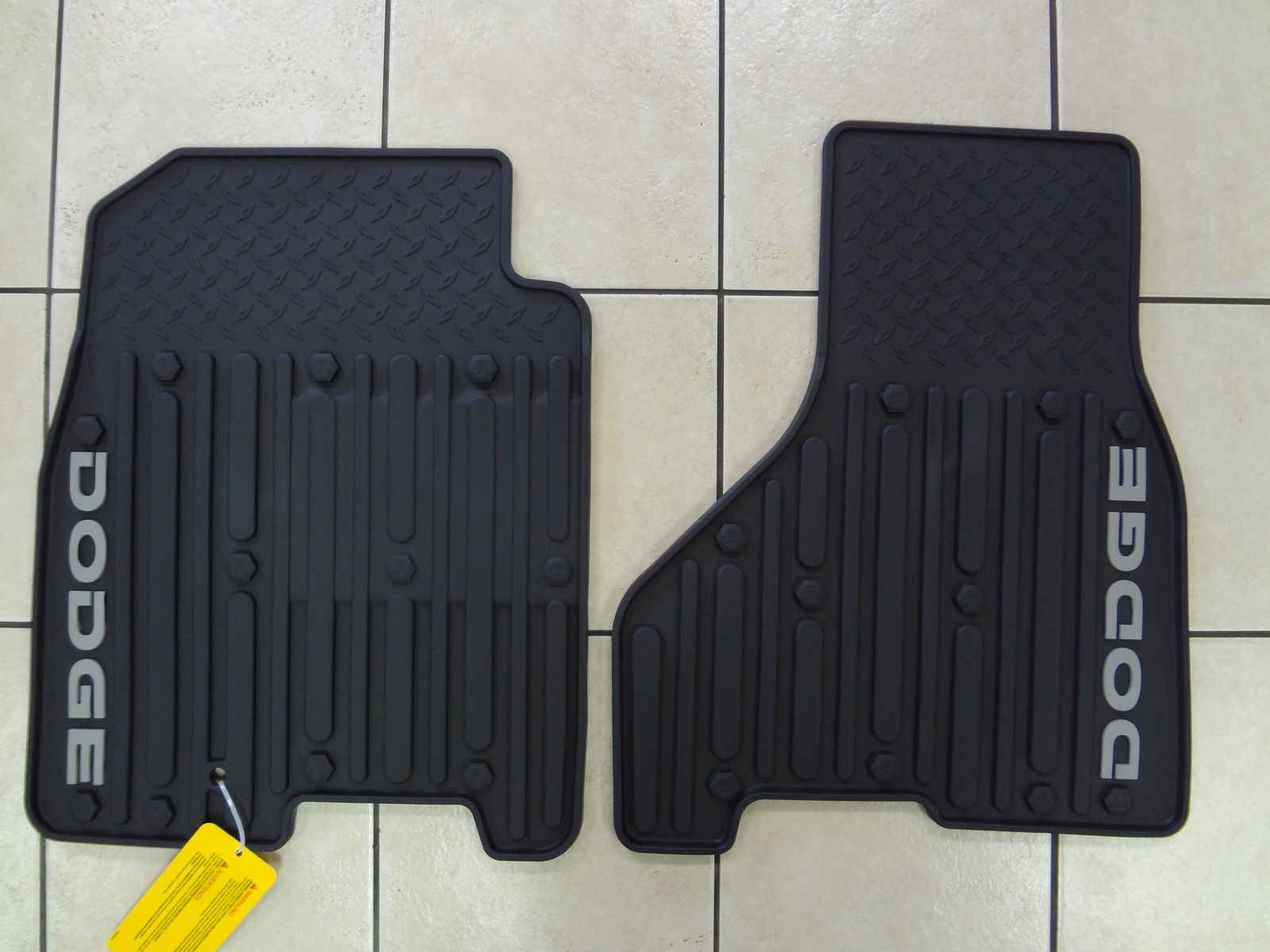 82211627AB - Interior Accessories: MAT KIT-FLOOR - FRONT - CREW CAB/MEGA CAB - DARK SLATE GRAY for Dodge: Ram 1500, Ram 2500, Ram 3500 | Ram: 1500, 2500, 3500 Image