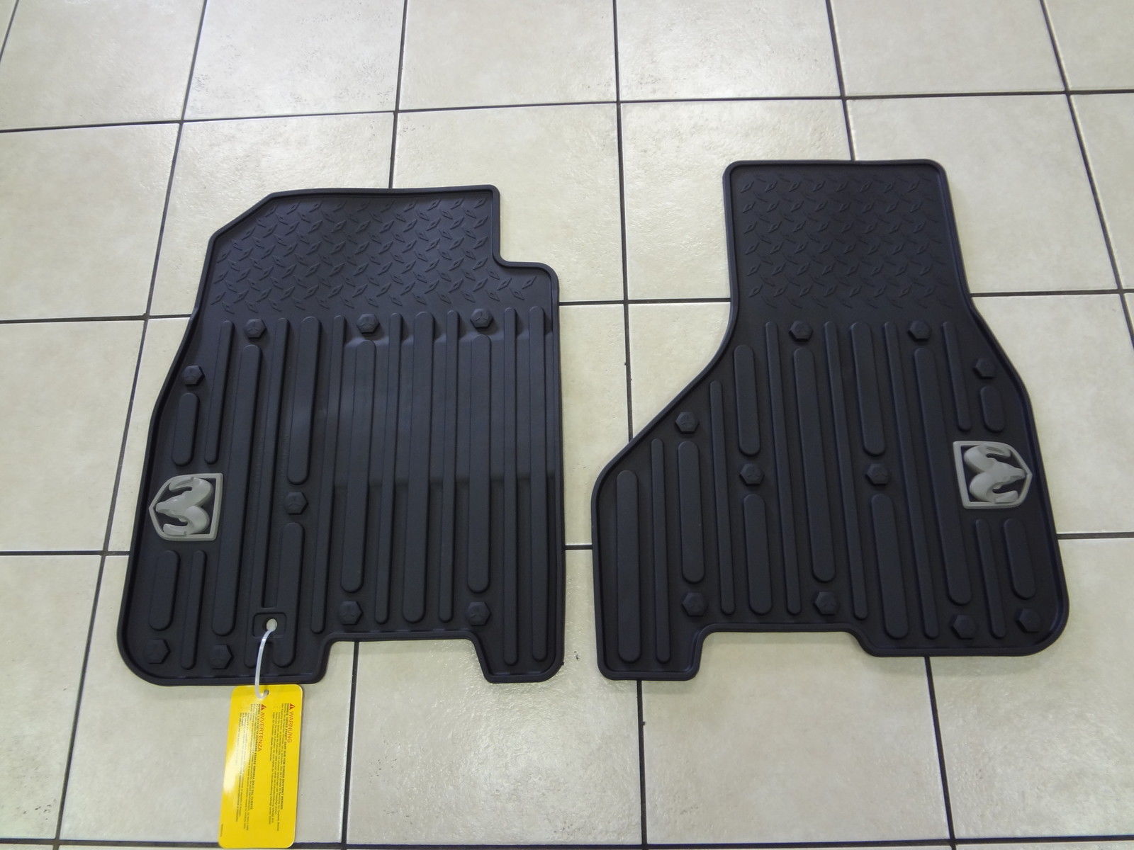 82212385 - Interior Accessories: MAT KIT-FLOOR - FRONT - CREW CAB/MEGA CAB - DARK SLATE GRAY for Ram: 1500, 2500, 3500 Image