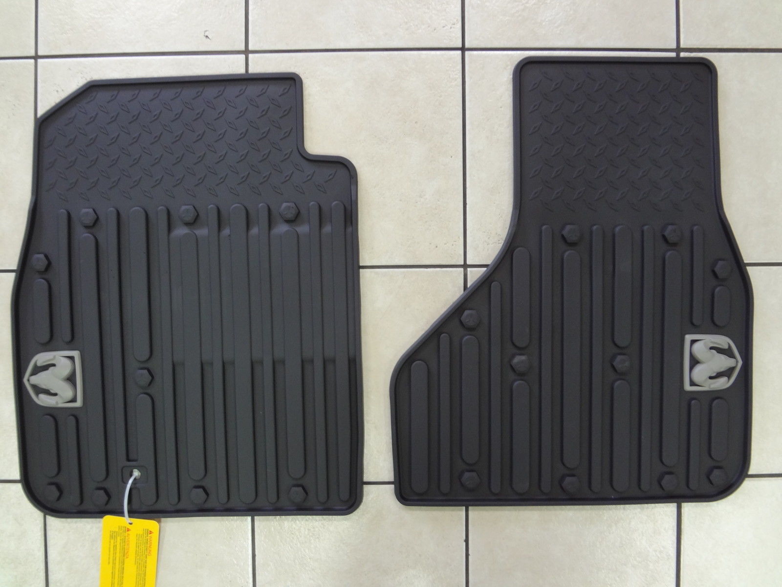 82212387 - Interior Accessories: SLUSH MATS - FRONT - REGULAR CAB/QUAD CAB - DARK SLATE GRAY for Ram: 1500, 2500, 3500 Image