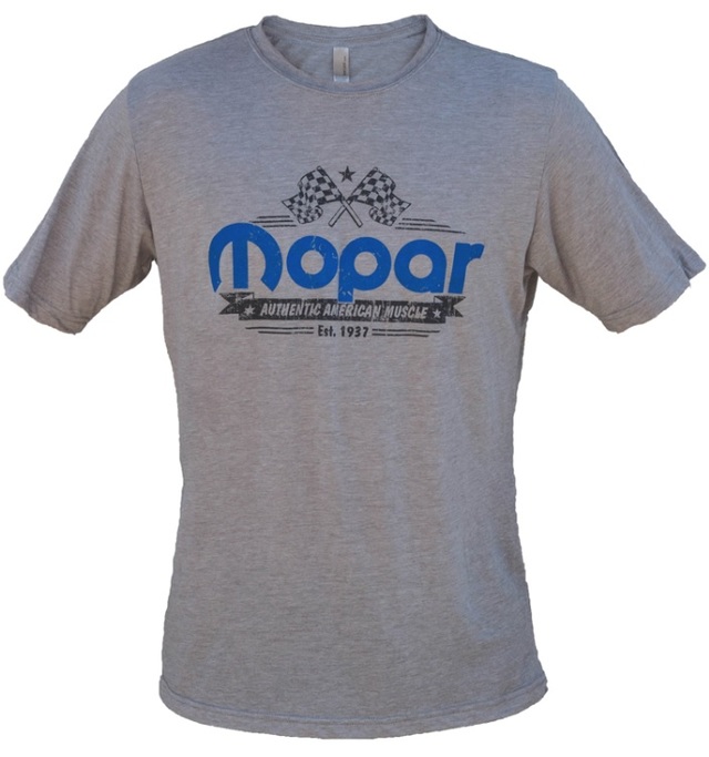 A72832542L - : New Mopar American Muscle Checkered Flag Tee Shirt Short Sleeve Large for Mopar Image