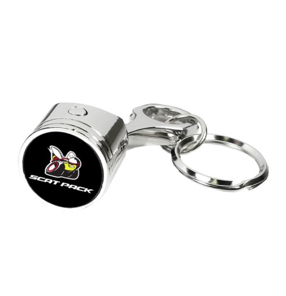 158CK - : New Dodge Scat Pack Piston Keychain Factory Mopar New Oem for Mopar Image