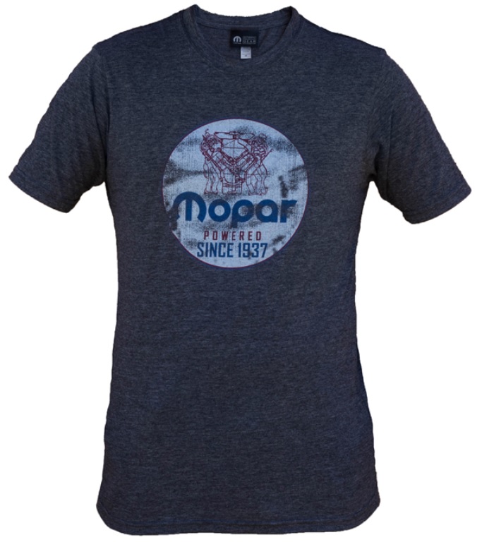 A72332442X - : New "Powered by Mopar" T-Shirt Shirt Charcoal XL for Mopar Image