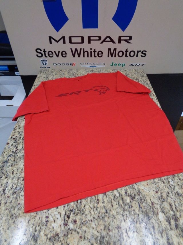 121L4X - : New Dodge Men's SRT Hellcat Logo Inside Out Print Crew Neck T-Shirt Red XL OEM for Mopar Image