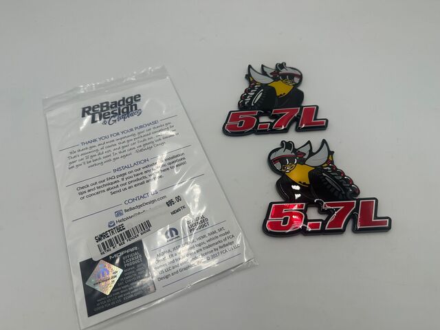 SWMRETRTBEE - : Dodge Challenger Charger 300 Retro RT Scat Angry Bee Fender Emblem Decal Badge 2 for SW PERFORMANCE Image