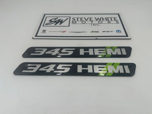 SWMINSERTGREEN - : Challenger Charger Durango Engine Half Cover Valve 5.7L 345 Insert Emblem Green for SW PERFORMANCE Image