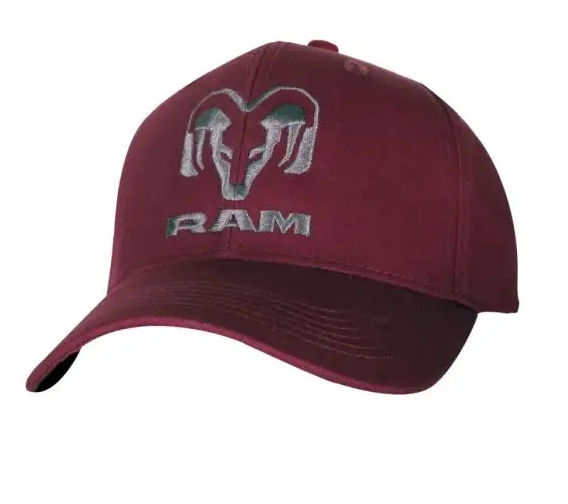1310RAMCLASSIC - : New Ram Classic Stacked Logo Cap Ball Cap Baseball Cap Dark Red Mopar New Oem for Mopar Image