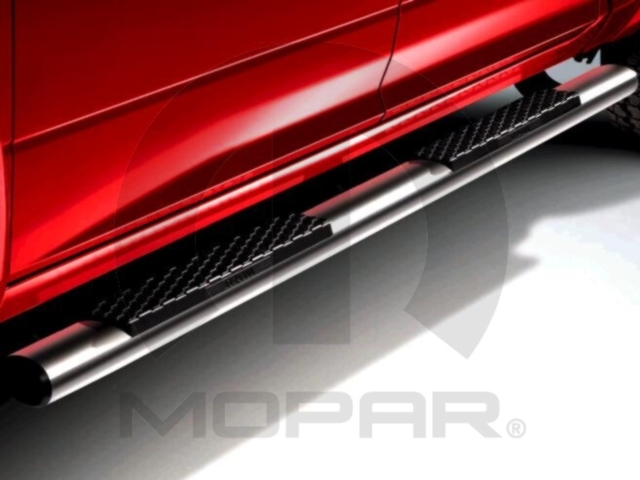 82213591AE - Exterior Accessories: Chrome Tubular Side Steps for Ram: 1500, 1500 Classic, 2500, 3500 Image