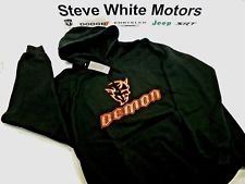 127JXX - : New Dodge Demon Men's Hooded Sweatshirt Black &amp; Red Demon Hoodie Men's XL for Mopar Image