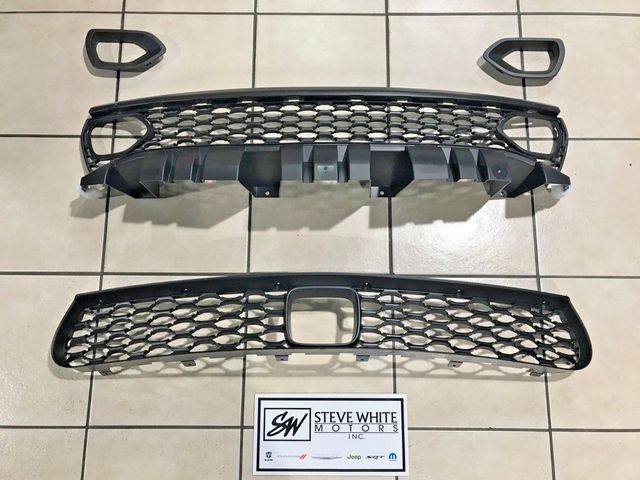 SWMSRTGRILLE4 - : 2019 Dodge Charger SRT Scat Pack Daytona Hellcat Upper &amp; Lower Grille Adaptive for Mopar Image