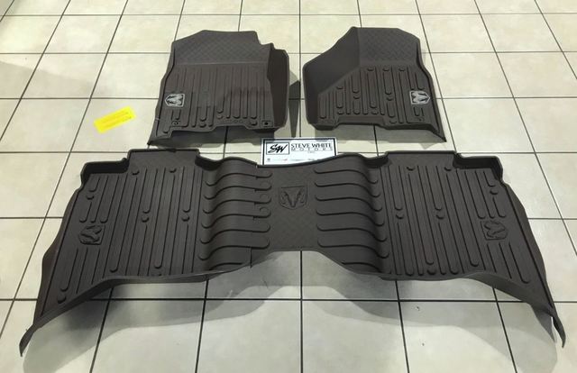 82215584AB - Interior Accessories: All-Weather Floor Mats, Bucket-Style, Crew Cab, Brown for Ram: 1500, 1500 Classic, 2500, 3500 Image