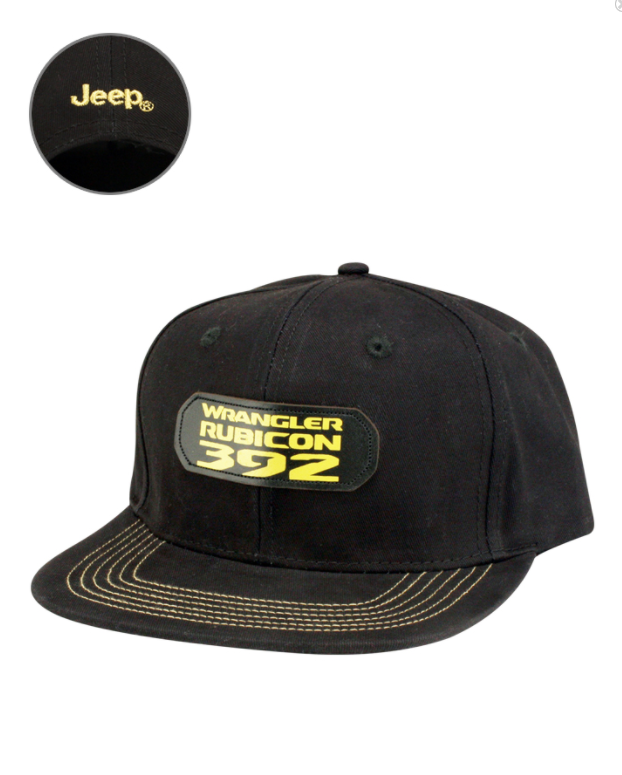 157FG - : Jeep® Men’s Wrangler 392 Flat Bill Hat Baseball Cap Cotton Twill Adjustable for Mopar Image