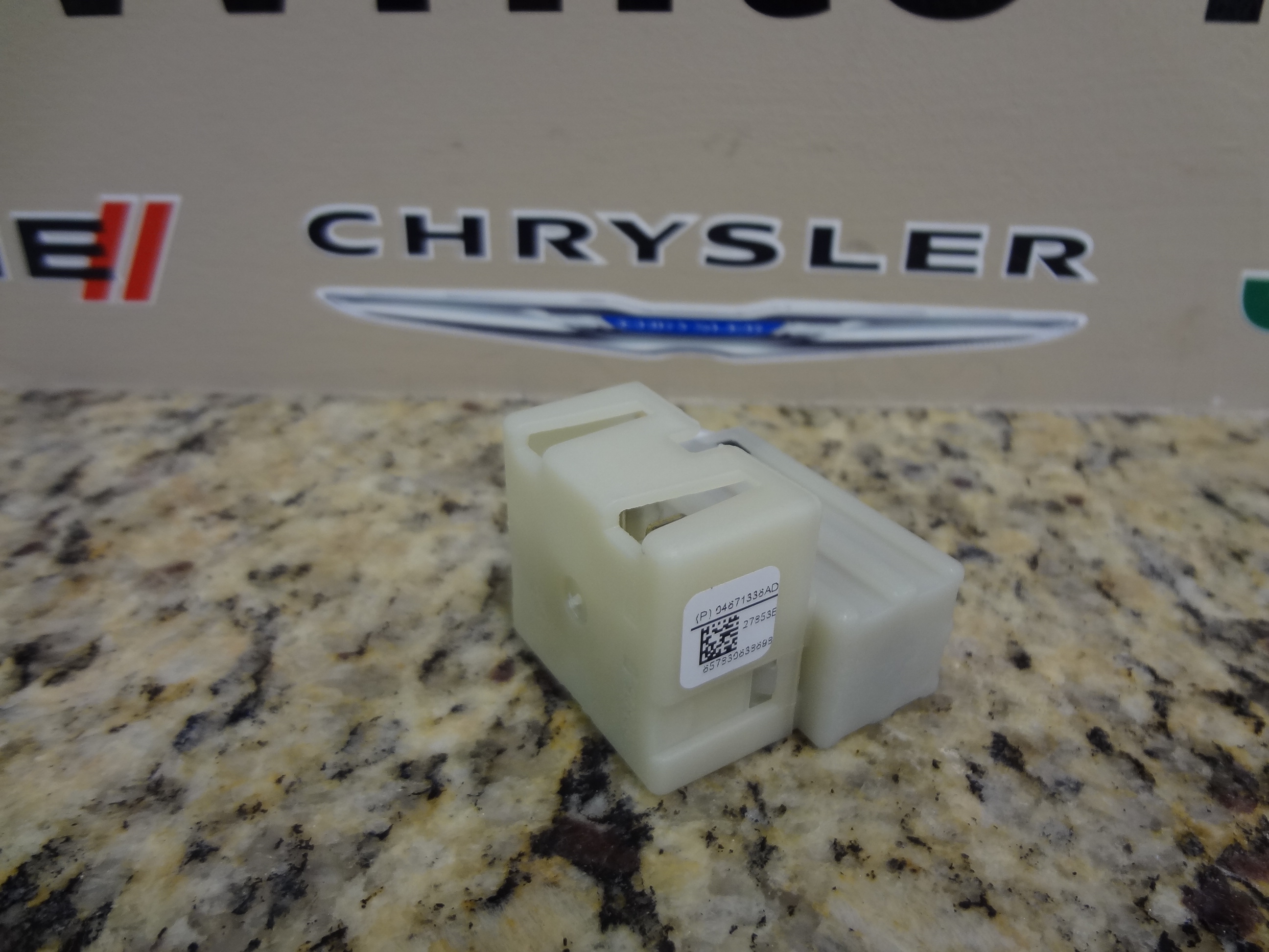 4671336AD - Electrical: Stop Lamp Switch for Chrysler: 300, 300M, Concorde, Sebring, Town &amp; Country | Dodge: Challenger, Charger, Dakota, Grand Caravan, Intrepid, Magnum, Stratus | Jeep: Cherokee, Grand Cherokee, Wrangler, Wrangler JK | Ram: 3500, C/V, Dakota Image