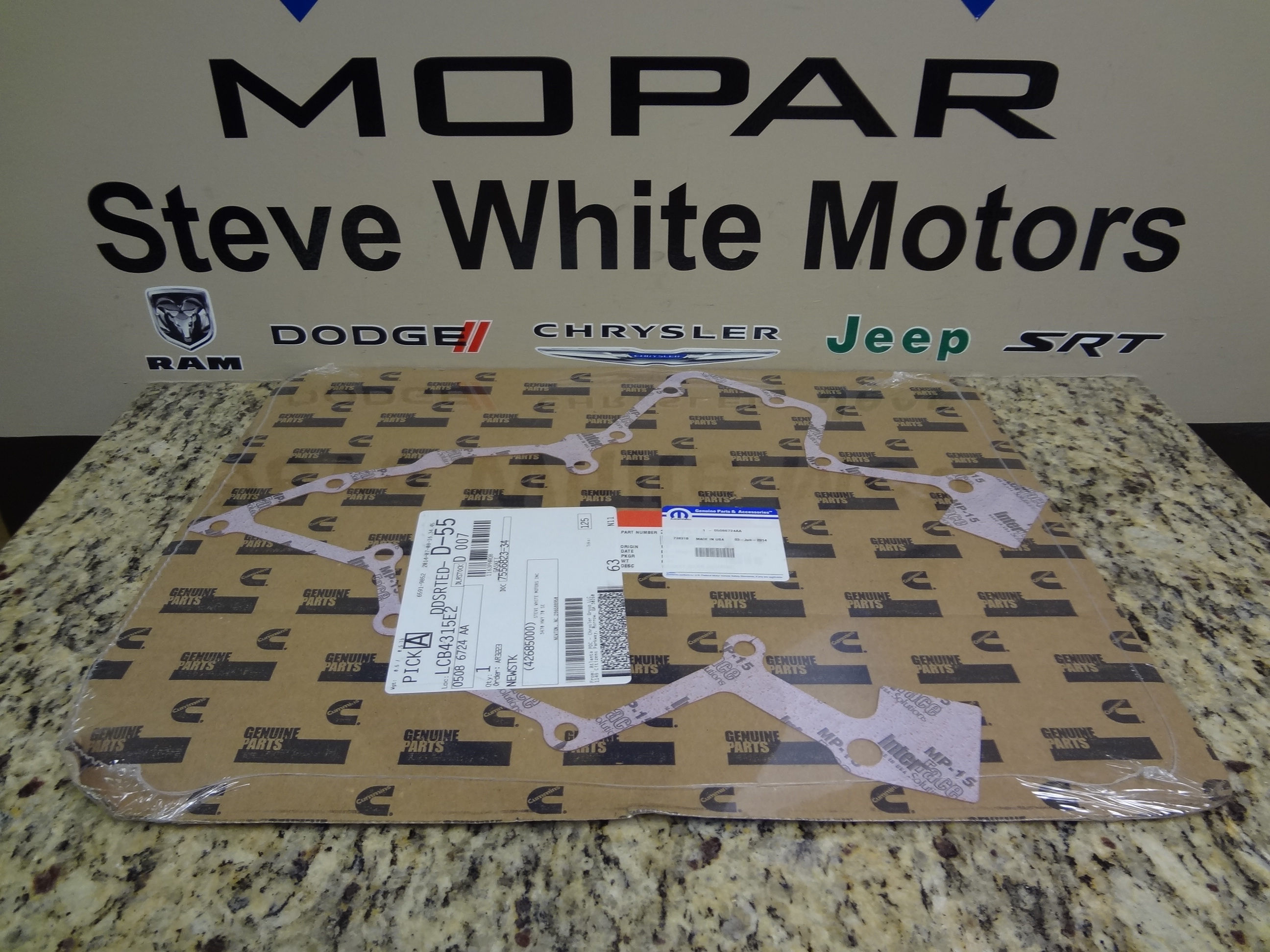 68700302AA - : Timing Case Cover Gasket for Dodge: Ram 2500, Ram 3500 | Ram: 2500, 3500 Image