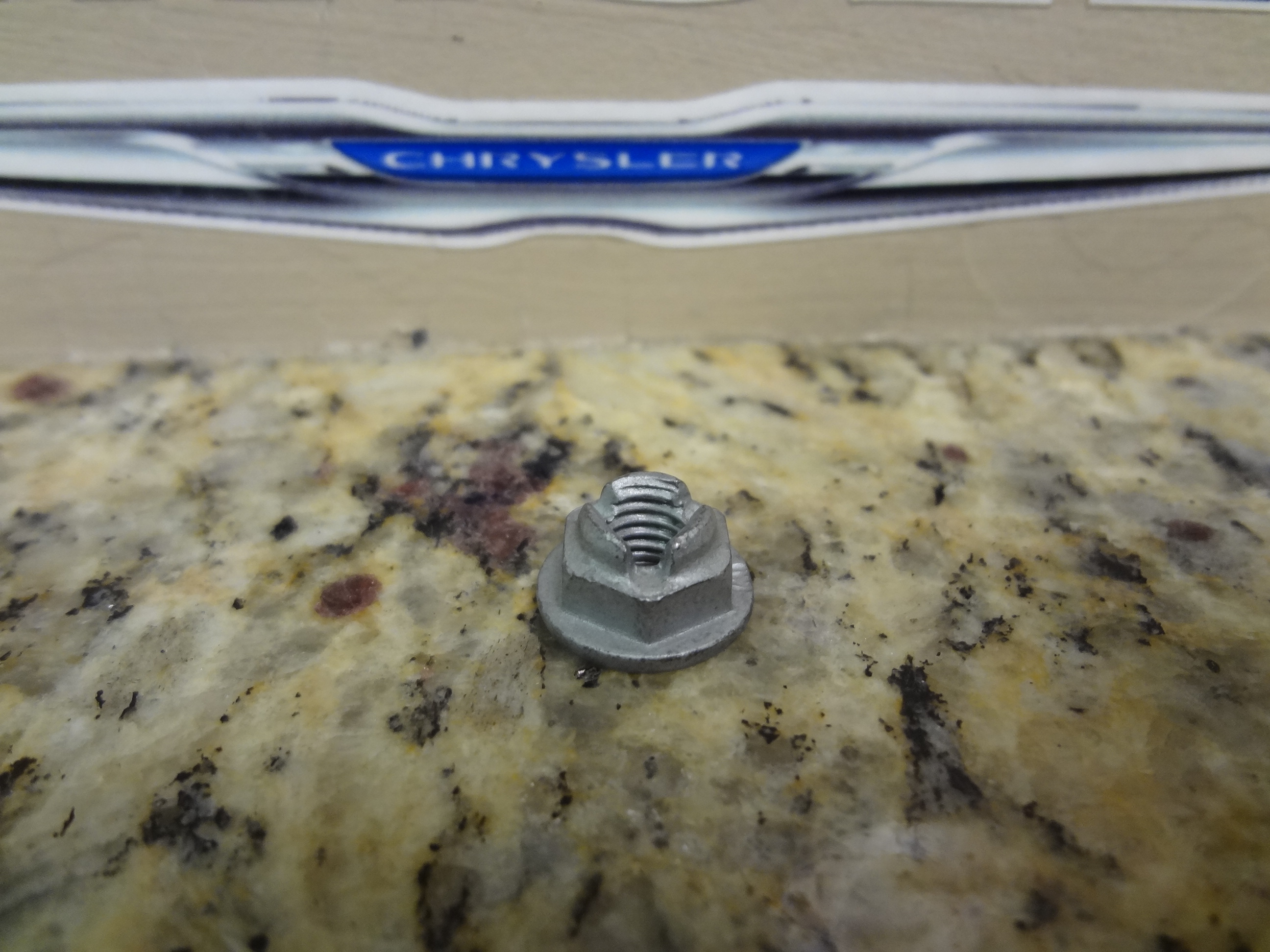 68004878AA - Frame, Bumper and Fascia: Nut for Chrysler: 200, 300, Aspen, Crossfire, Pacifica, PT Cruiser, Sebring, Town &amp; Country, Voyager | Dodge: Avenger, Caliber, Challenger, Charger, Dart, Durango, Grand Caravan, Journey, Magnum, Nitro, Ram 1500, Ram 2500, Sprinter 2500, Sprinter 3500 | Fiat: 500 | Jeep: Cherokee, Commander, Compass, Gladiator, Grand Cherokee, Grand Cherokee L, Grand Wagoneer, Liberty, Patriot, Wagoneer, Wrangler, Wrangler JK | Ram: 1500, 1500 Classic, 2500, 3500, C/V Image