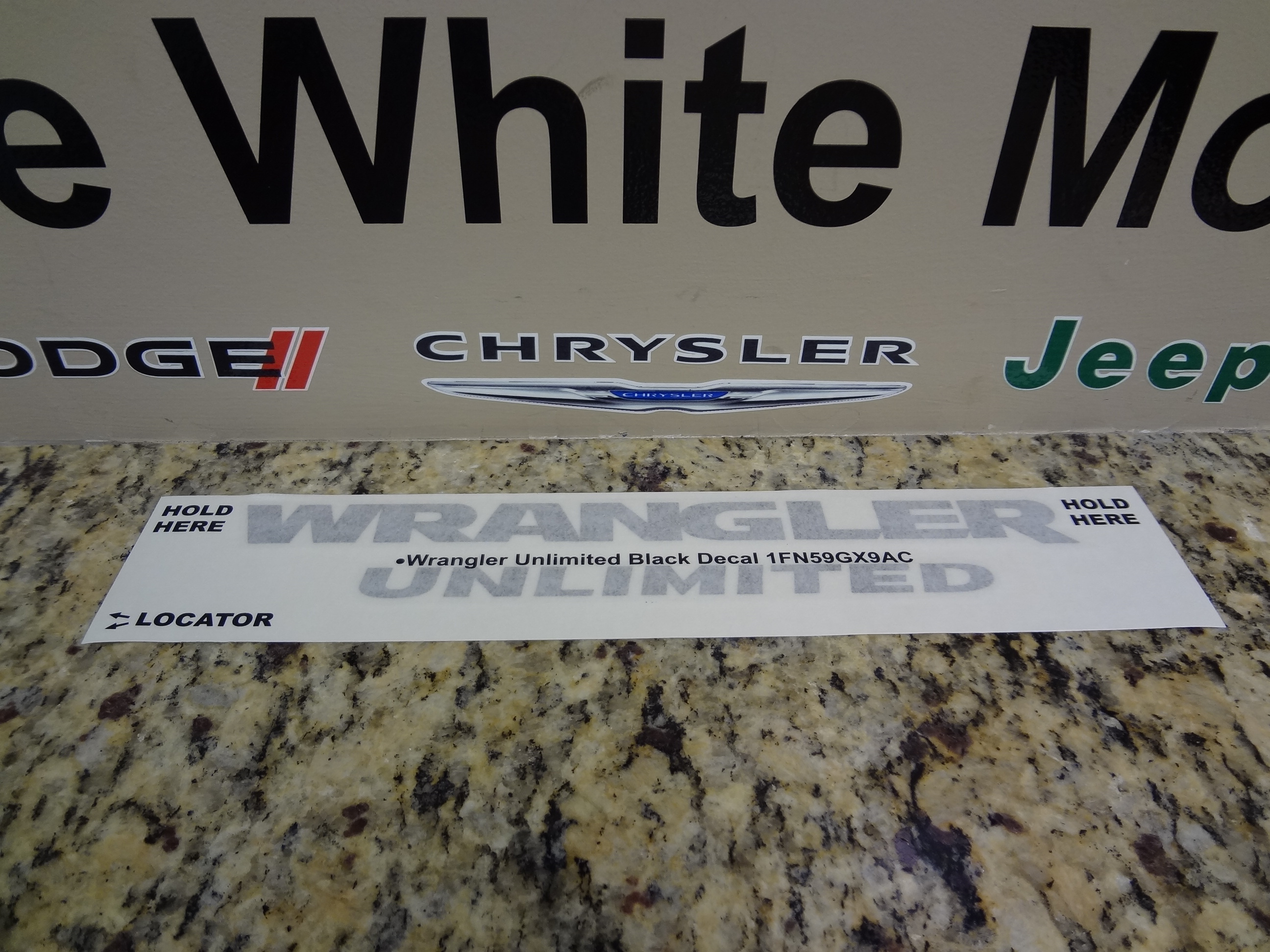 1FN59GX9AC - : Decal for Jeep: Wrangler Image