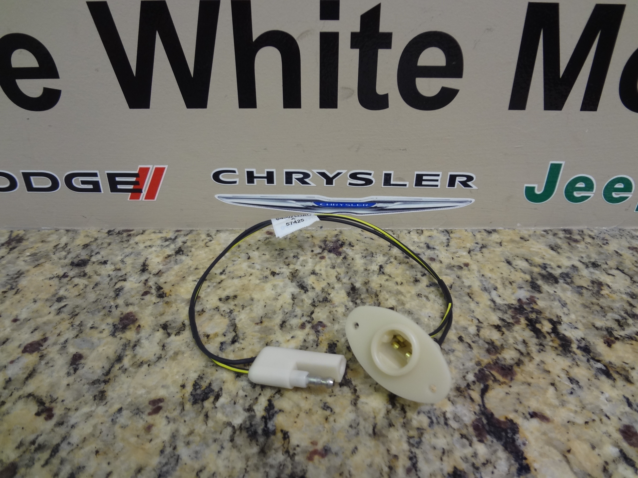 4362133AC - Electrical: License Lamp Socket And Cable for Dodge: Ram 1500, Ram 2500, Ram 3500 Image