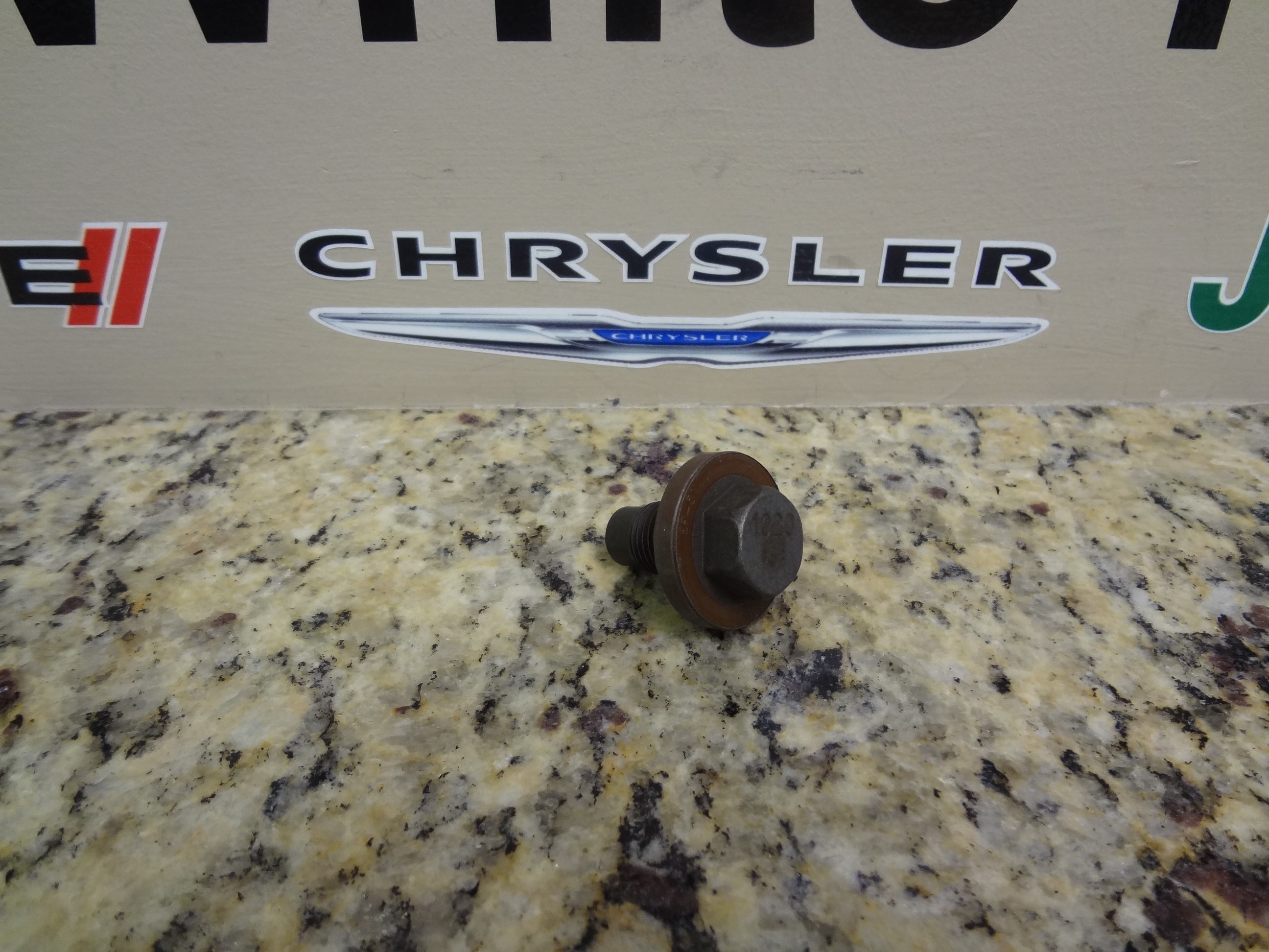 6035417 - Engine 8.0L Ten Cylinder (Truck): Oil Drain Plug for Dodge: Dakota, Durango, Ram 1500, Ram 2500, Ram 3500, Viper | Jeep: Cherokee, Grand Cherokee, Liberty, Wrangler Image