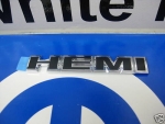 68028278AB - : CHRYSLER DODGE JEEP CHROME &amp; BLACK HEMI DECAL EMBLEM NAMEPLATE MOPAR OEM NEW for Dodge: Challenger Image
