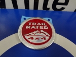 68194212AA - : JEEP GRAND CHEROKEE TRAILHAWK RED TRAIL RATED 4X4 BADGE NAMEPLATE EMBLEM MOPAR for Jeep: Grand Cherokee Image