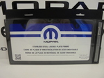 82213250AB - : License Plate Frame for Chrysler: 200, 300, Pacifica, Town &amp; Country, Voyager | Dodge: Challenger, Charger, Dart, Grand Caravan | Jeep: Cherokee, Compass, Gladiator, Grand Cherokee, Grand Cherokee L, Grand Cherokee WK, Grand Wagoneer, Patriot, Renegade, Wagoneer, Wagoneer L, Wrangler | Ram: C/V Image