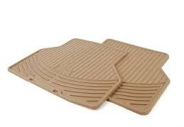 82550305180 - Interior: All Weather Rubber Floor Mats - Rear - Beige for BMW: 525i, 525xi, 528i, 528xi, 530i, 530xi, 535i, 535xi Image