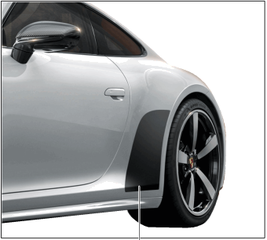 992044870 - Exterior: Stone Guard Protection Film - Matt Black for Porsche Image