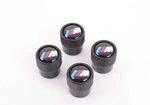 36122456427 - Wheels: BMW M Valve Stem Caps - Black for BMW Image