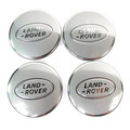 LR094546 - : Wheel Center Cap - Satin Silver Finish for Land Rover: Defender 110, Defender 130, Defender 90, Discovery, Freelander, LR2, LR3, LR4, Range Rover, Range Rover Sport, Range Rover Velar Image
