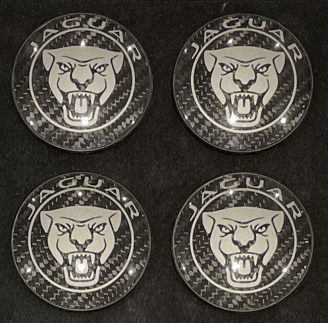 T2R23014 - Wheels: Wheel Center Badge - Carbon Fiber for Jaguar: E-Pace, F-Pace, F-Type, I-Pace, XF Image