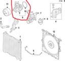 LR165123 - Cooling System: Water Pump Assembly for Land-Rover Image