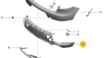 95B807521BJ1E0 - : Spoiler Black for Porsche Image