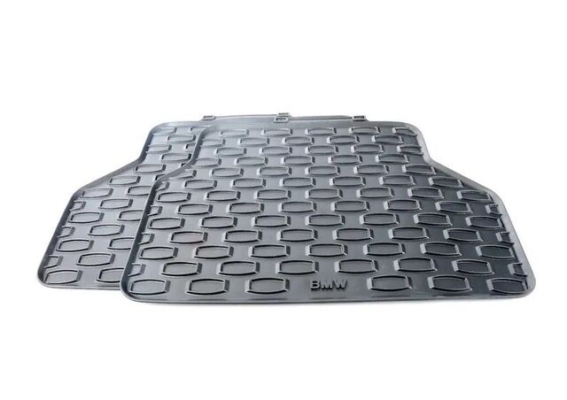 51472409274 - Interior: Rubber Floor Mats With Carpeted Heel Pad for BMW: 525i, 528i, 528xi, 535i, 535xi, 550i, M5 Image