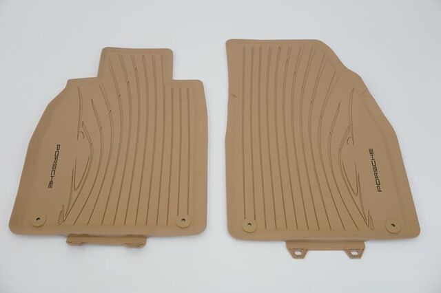 981044800454H0 - Interior: All-Weather Floor Mats - Beige for Porsche Image