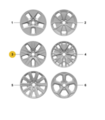 9J1601025CSQO1 - : Alloy Wheel Black Turned Aluminum for Porsche Image
