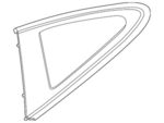 992845298AJ03C - Body: Quarter Glass for Porsche Image