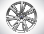 31408947 - : 2007-2018 Volvo 8 X 18 Inch Inch Aluminum Rim Sleipner Silver Bright S80 S60 V60 for Volvo: S60, S60 Cross Country, S80, V60 Cross Country Image