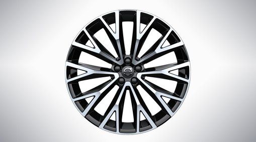 31454682 - Suspension: 2018-2022 Volvo XC60 22 Inch Aluminum Rim Alloy Wheel 10 Open Spoke Black Diamond Cut for Volvo: XC60 Image