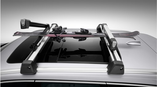 31650225 - Hauling: 2005-2023 Volvo Ski &amp; Snowboard Holder Rack Metal for Volvo: C30, S60, S80, S90, V50, V60, V70, V90 Cross Country, XC40, XC60, XC70, XC90 Image