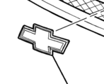22829421 - Body: Emblem for Chevrolet: Silverado 1500, Silverado 2500 HD, Silverado 3500 HD Image