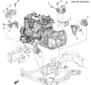 15835313 - : Purple Automatic Transmission Mount for GM Image