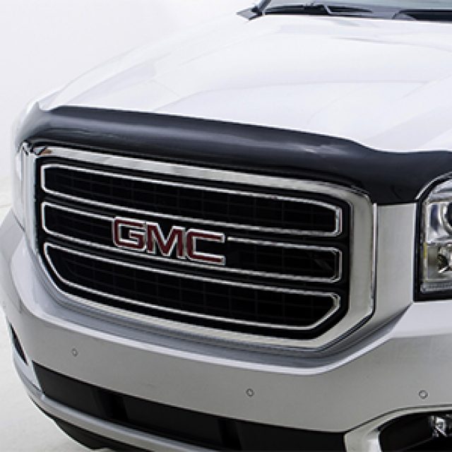 19329346 - Exterior: Aeroskin™ Hood Deflector by Lund® in Smoke Black for GM Image
