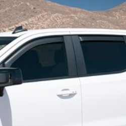 19417480 - Exterior: In-Channel Door Window Weather Deflectors for Chevrolet: Silverado 1500, Silverado 1500 LTD | GMC: Sierra 1500, Sierra 1500 Limited Image