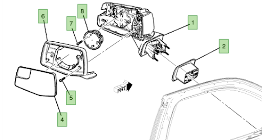 86588303 - : Mirror Assembly for Chevrolet: Silverado 1500 Image