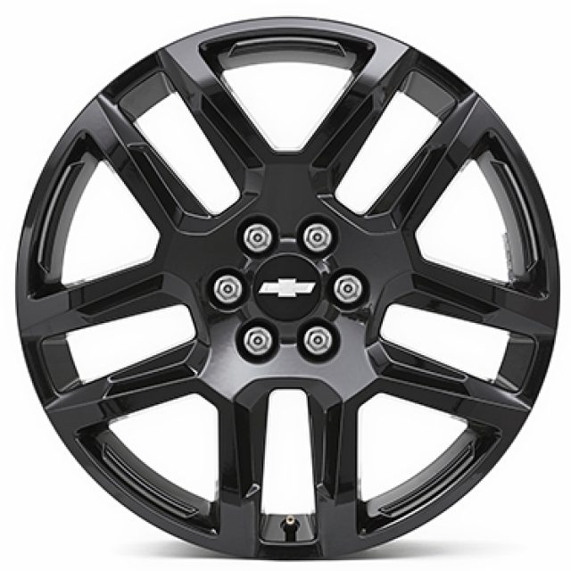 84208837 - : Wheel Kit Black 20x8-Inch Aluminum 5 Split-Spoke Wheels for Chevrolet: Blazer Image