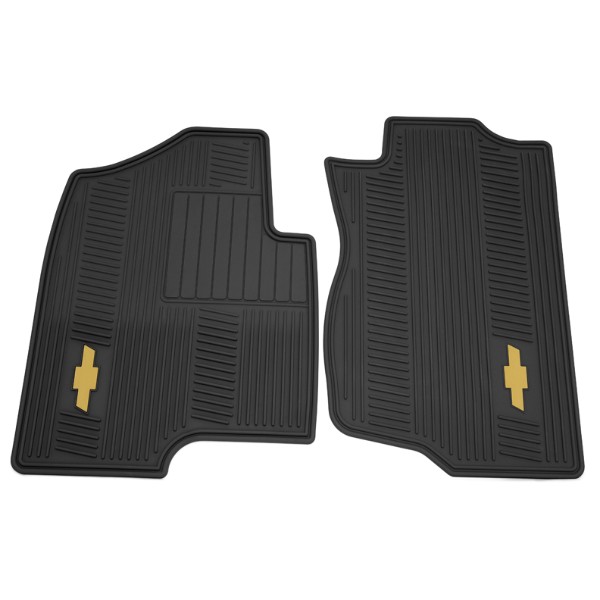 19155812 - Interior: Floor Mats, Premium All Weather, Front Set for Chevrolet: Silverado 1500, Silverado 1500 Classic, Silverado 1500 HD Classic, Silverado 2500 HD, Silverado 2500 HD Classic, Silverado 3500 Classic, Silverado 3500 HD Image